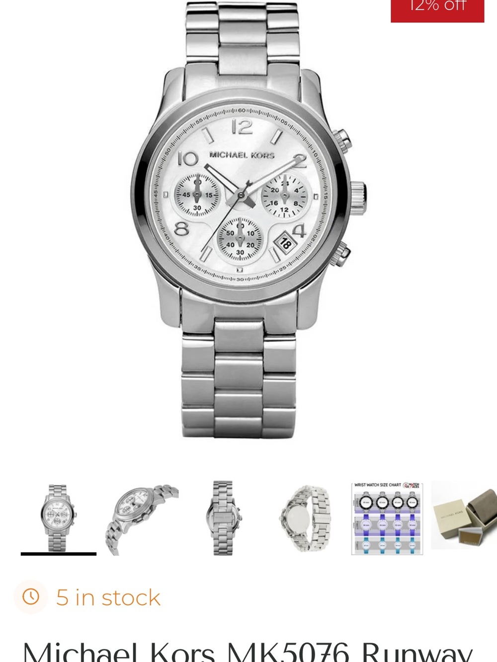 🩶MICHAEL KORS RUNWAY WATCH🩶 - Picture 7 of 10
